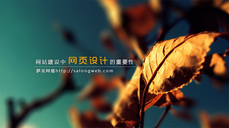 网站建设中网页设计的重要性